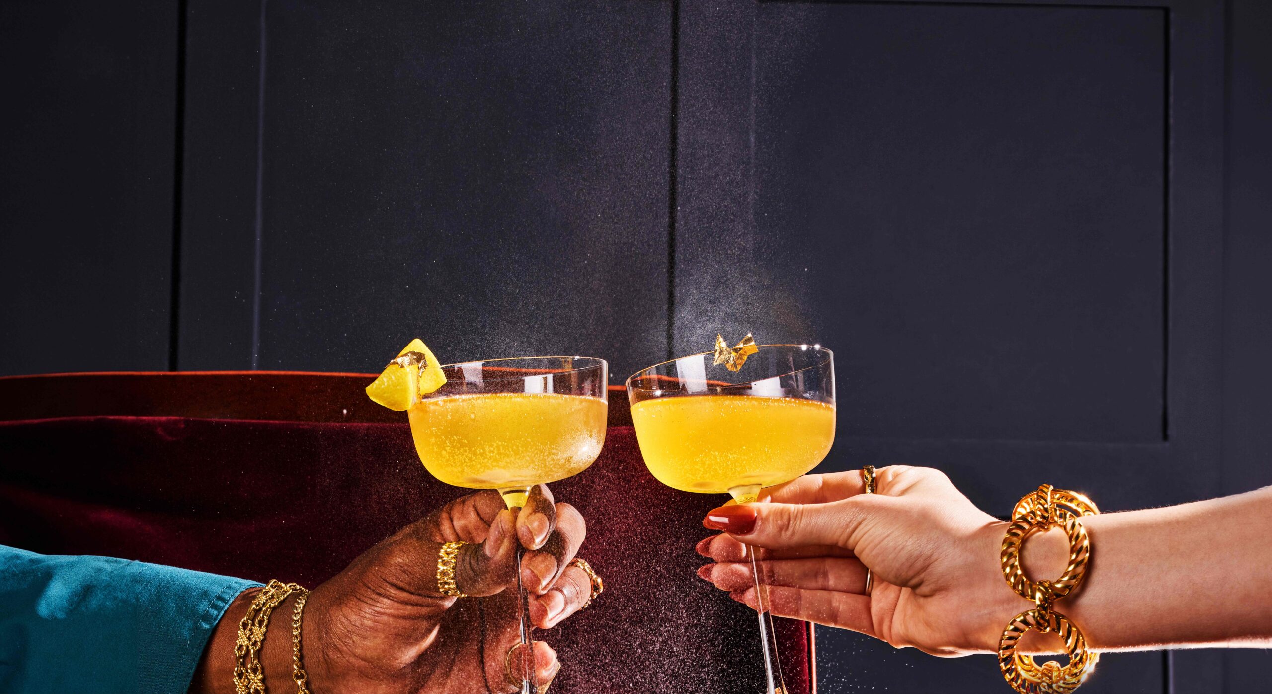 Sparkling gold rush cocktail cheers chivas regal