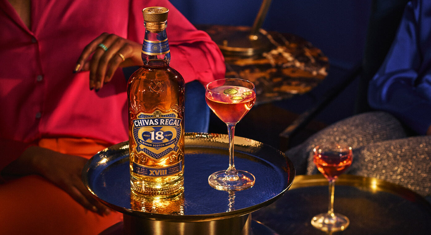 chivas regal 18 dramatic serves martini regal spritz