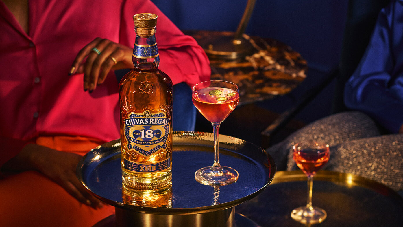 chivas regal 18 dramatic serves martini regal spritz